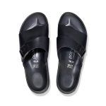 Almina Exquisite Platform Wedge Black Smooth Leather