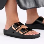 Arizona Big Buckle Exquisite High Shine Black Natural Leather Patent