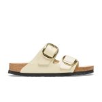 Arizona Big Buckle High Shine Ecru Natural Leather Patent