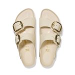Arizona Big Buckle High Shine Ecru Natural Leather Patent