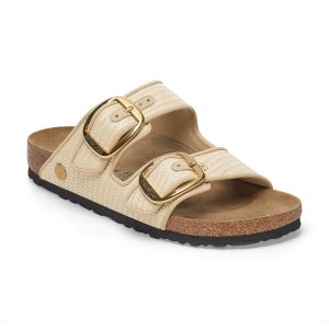 Arizona Big Buckle Raffia Natural Textile