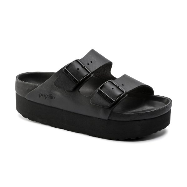 Arizona Exquisite Platform Black Natural Leather