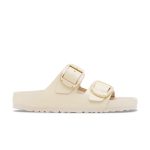 Arizona Pearl Big Buckle High Shine Ecru Natural Leather Patent