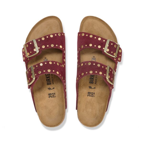 Arizona Rivet Zinfandel Suede Leather