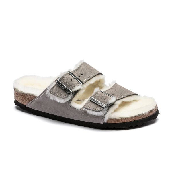 Arizona Shearling Stone Coin Suede Leather