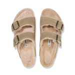 Arizona Shearling Taupe Suede Leather/Shearling