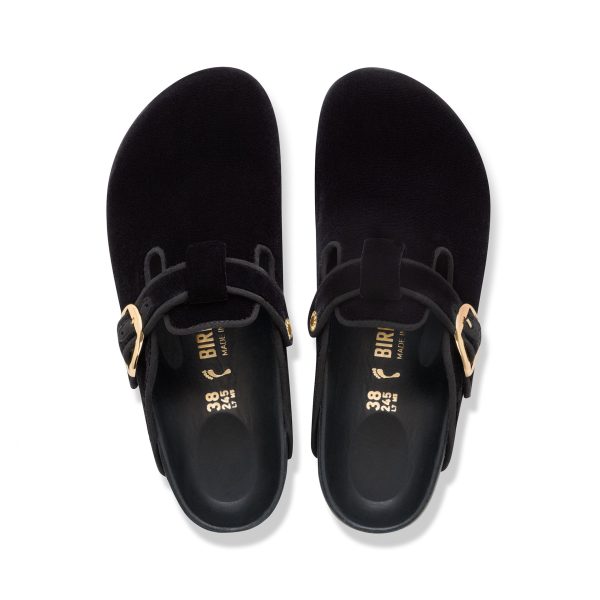 Boston Big Buckle Black Velvet