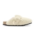 Boston Big Buckle Shearling Teddy Eggshell