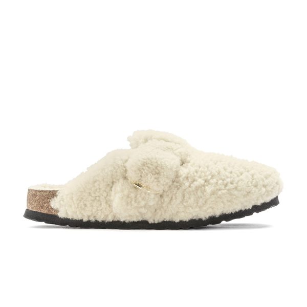 Boston Big Buckle Shearling Teddy Eggshell
