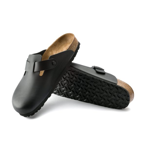 Boston Black Smooth Leather