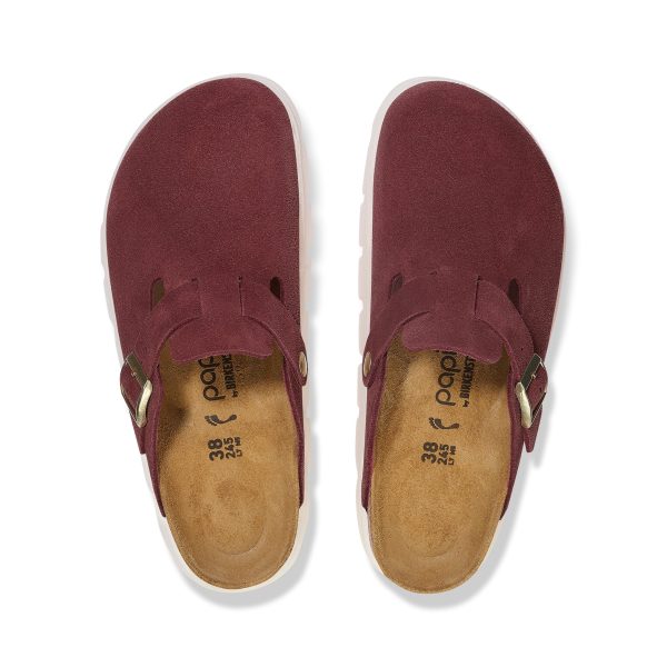 Boston Chunky Berry Crush Suede Leather