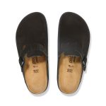 Boston Chunky Black Suede Leather