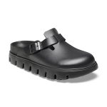 Boston Chunky Exquisite Black Smooth Leather
