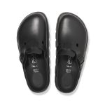 Boston Chunky Exquisite Black Smooth Leather