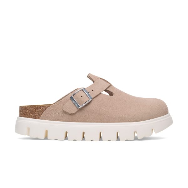 Boston Chunky Light Rose Suede Leather