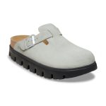 Boston Chunky Pure Sage Suede Leather