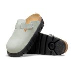 Boston Chunky Pure Sage Suede Leather