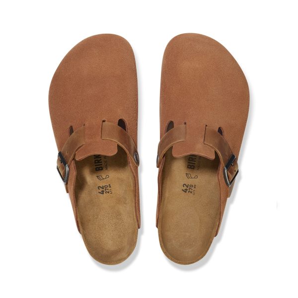 Boston Cognac Oiled/Suede Leather