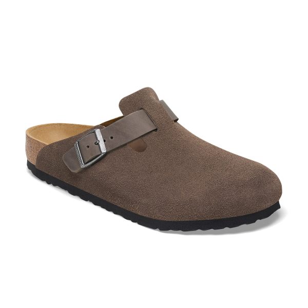 Boston Concrete Grey Oiled/Suede Leather