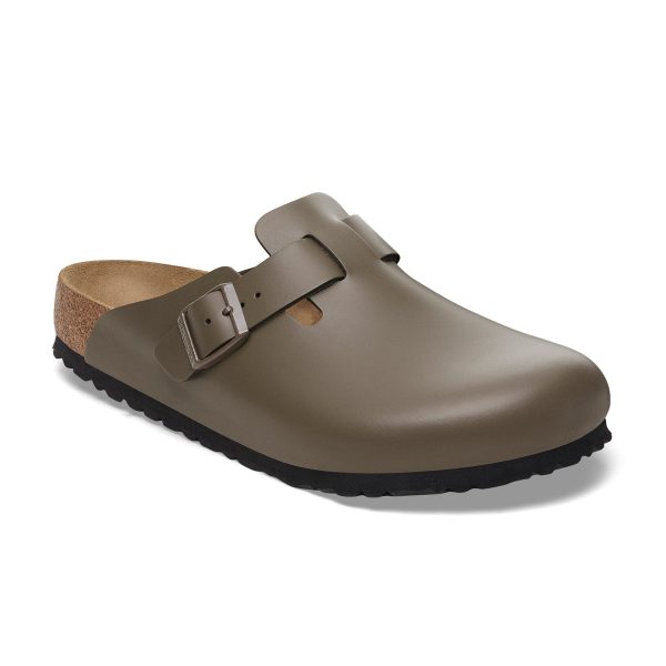 Boston Concrete Grey Smooth Leather