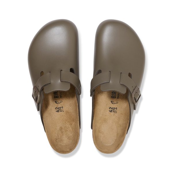 Boston Concrete Grey Smooth Leather