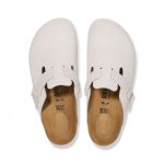 Boston Corduroy Antique White Embossed Suede Leather
