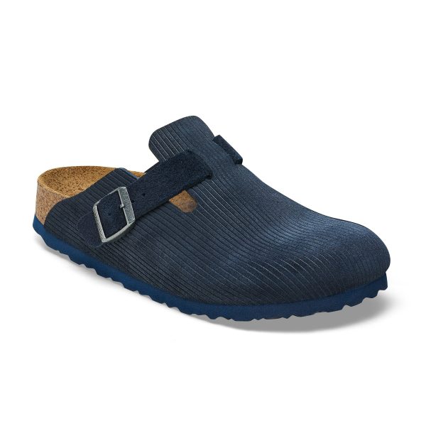 Boston Corduroy Midnight Embossed Suede Leather