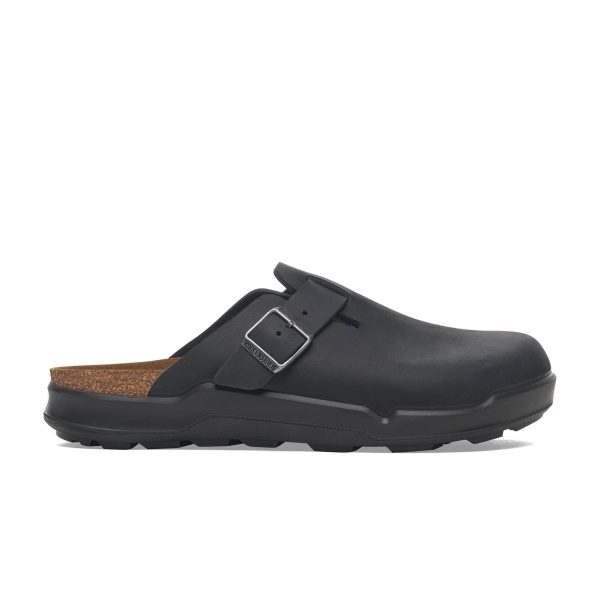 Boston Cross Town Black Oiled Leather