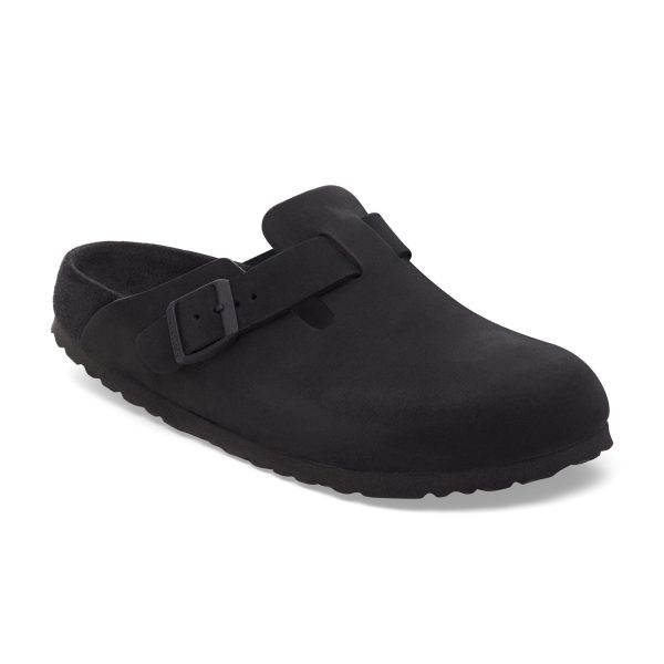 Boston Exquisite Black Nubuck Leather