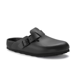 Boston Exquisite Black Natural Leather