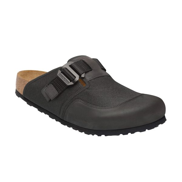 Boston Nova Black Textile/Nubuck Leather