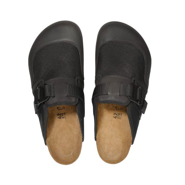 Boston Nova Black Textile/Nubuck Leather