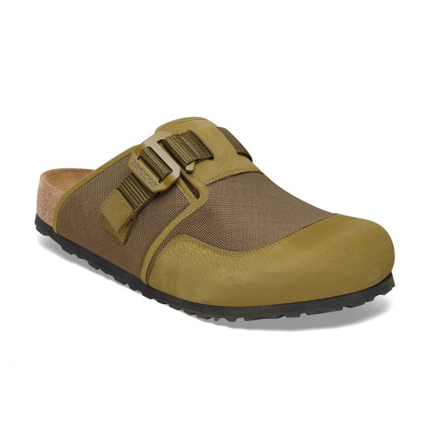 Boston Nova Pine Green Textile/Nubuck Leather