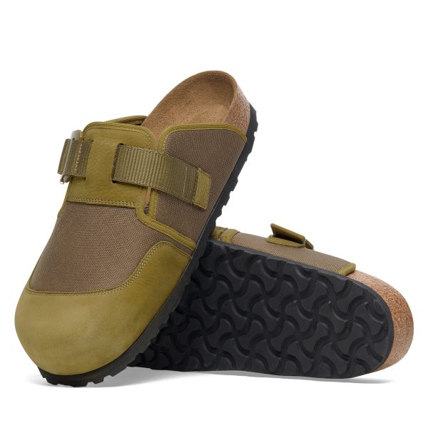 Boston Nova Pine Green Textile/Nubuck Leather