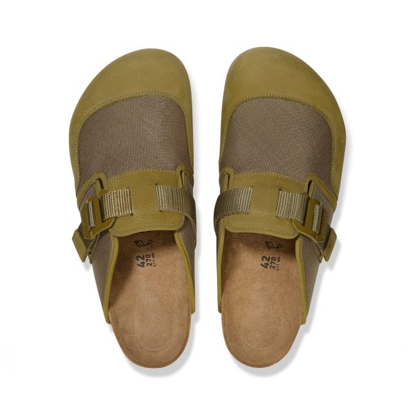 Boston Nova Pine Green Textile/Nubuck Leather