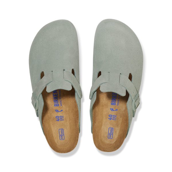 Boston SFB Pure Sage Suede Leather