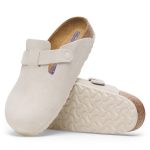 Boston SFB Antique White Suede Leather