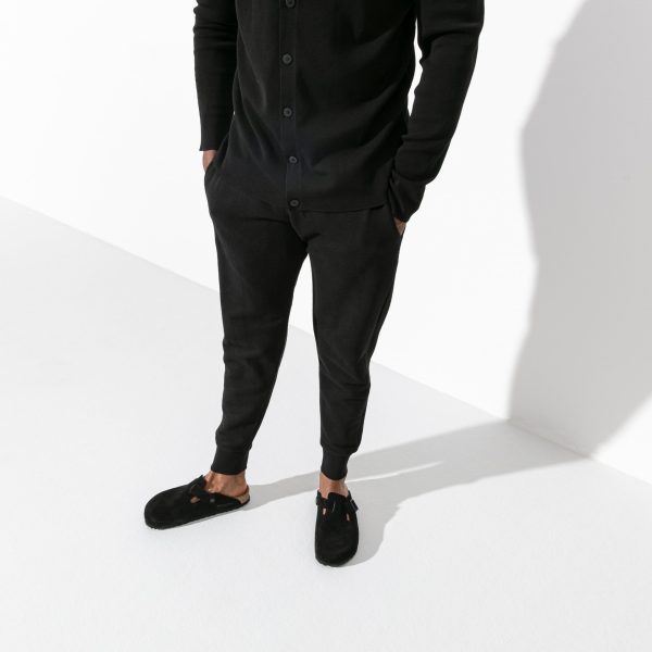 Boston SFB Black Suede Leather