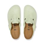 Boston Faded Lime Suede Leather