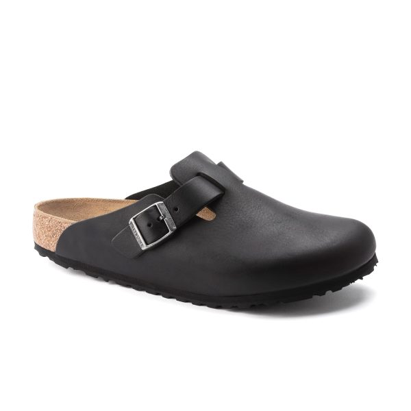 Boston Vintage Wood Black Natural Leather