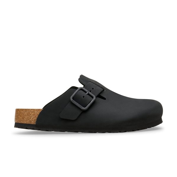 Boston Wire Buckle Black Nubuck Leather