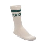 Cotton Crew Stripe Oatmeal/Dark Teal
