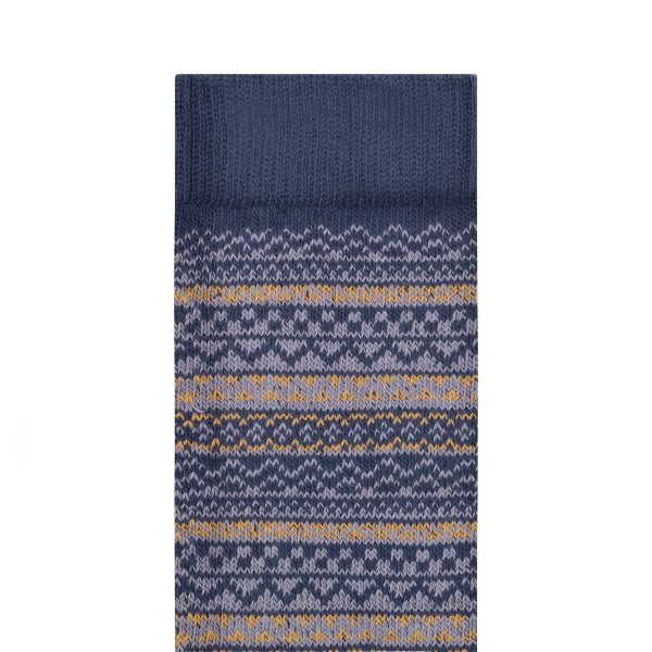 Cotton Pattern Faded Purple/Ochre/Navy