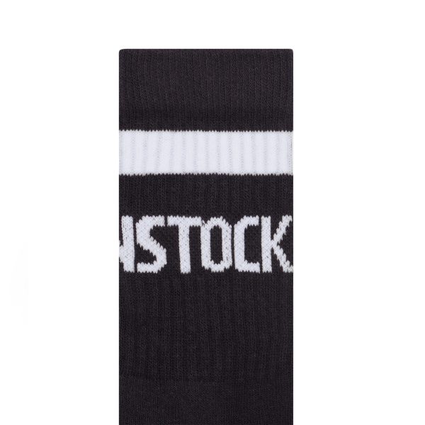 Cotton Crew Stripe Black/White