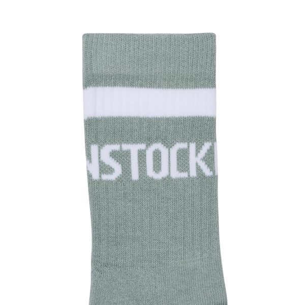 Cotton Crew Stripe Pure Sage/White