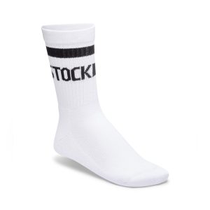 Cotton Crew Stripe White/Black