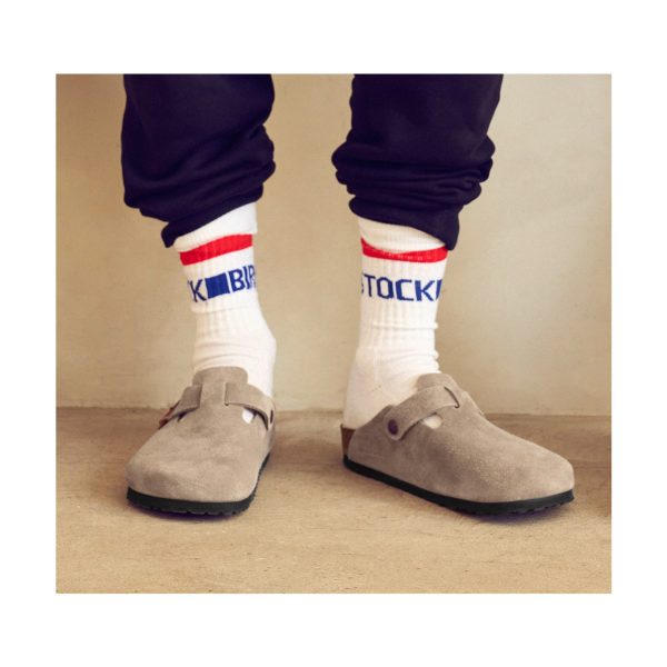 Cotton Crew Stripe White/Red/Blue