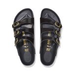 Florida D-Buckle Exquisite High Shine Black Natural Leather Patent