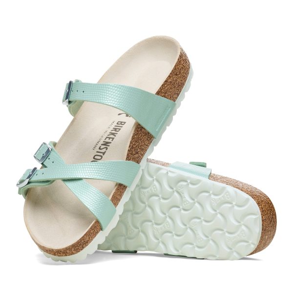 Franca Shiny Embossed Surf Green Embossed Birko-Flor