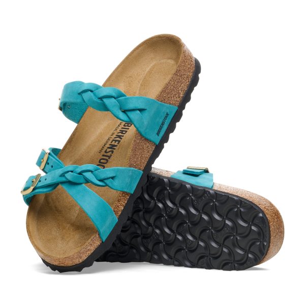 Franca Braided Biscay Bay Oiled Leather